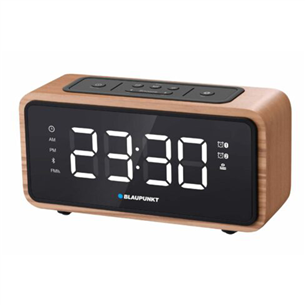 Blaupunkt Clockradio CR65BT, šviesiai rudas - Radijo žadintuvas