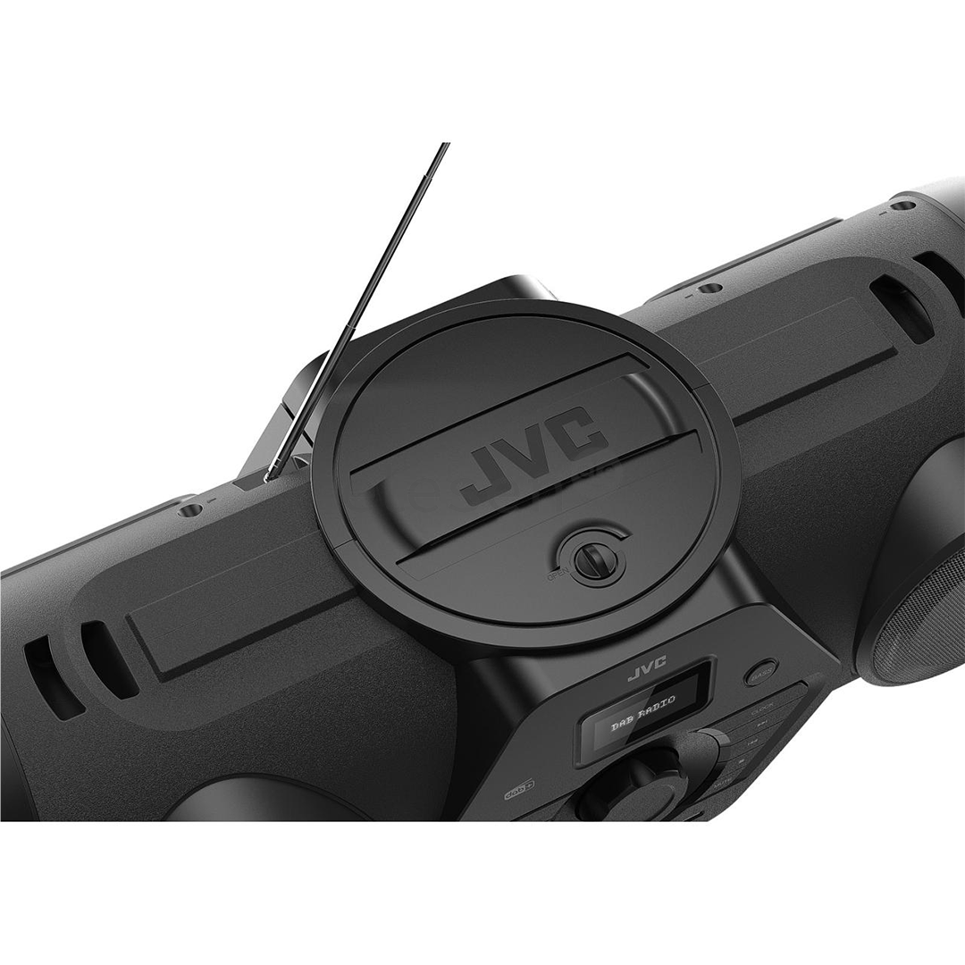 JVC BoomBlaster RV-NB300DAB, FM, DAB, Bluetooth, juoda - Magnetola