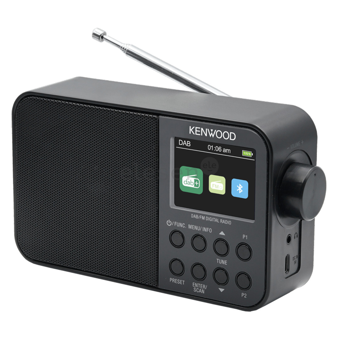 Kenwood Portable DAB+ Radio CR-M30DAB, juodas - Radijas