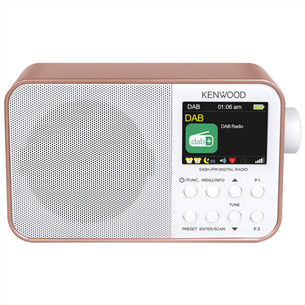 Kenwood Portable DAB+ Radio CR-M30DAB, розовый/белый - Радио CR-M30DAB-R
