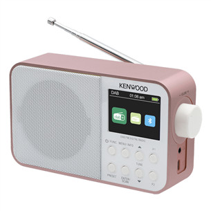 Kenwood Portable DAB+ Radio CR-M30DAB, rausvas/baltas - Radijas