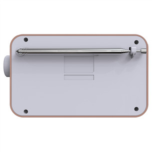 Kenwood Portable DAB+ Radio CR-M30DAB, rausvas/baltas - Radijas