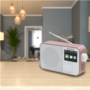 Kenwood Portable DAB+ Radio CR-M30DAB, rausvas/baltas - Radijas