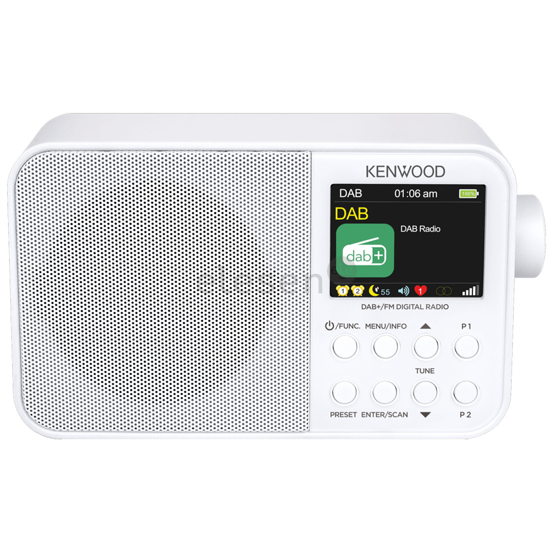 Kenwood Portable DAB+ Radio CR-M30DAB, baltas - Radijas