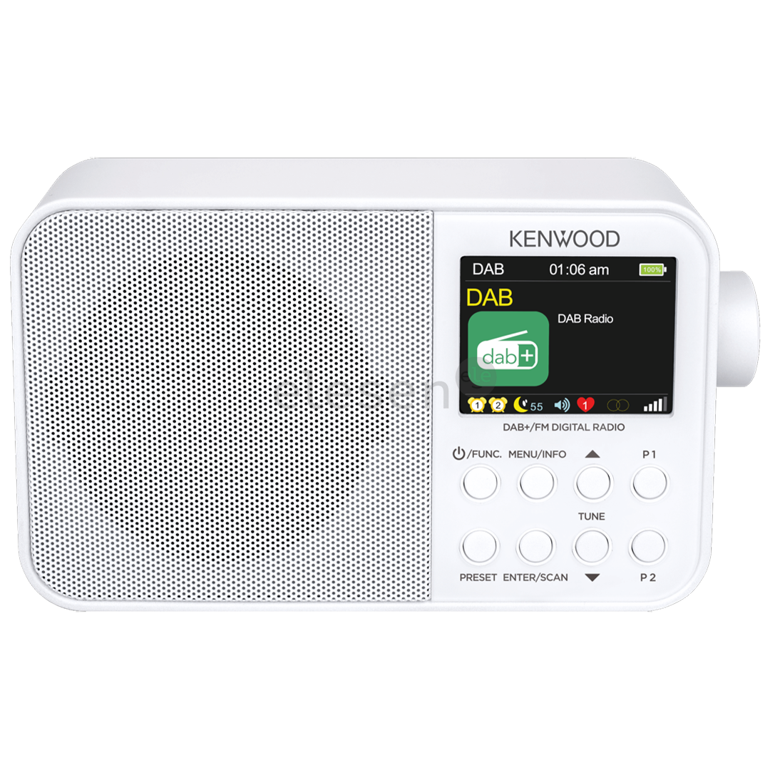 Kenwood Portable DAB+ Radio CR-M30DAB, baltas - Radijas