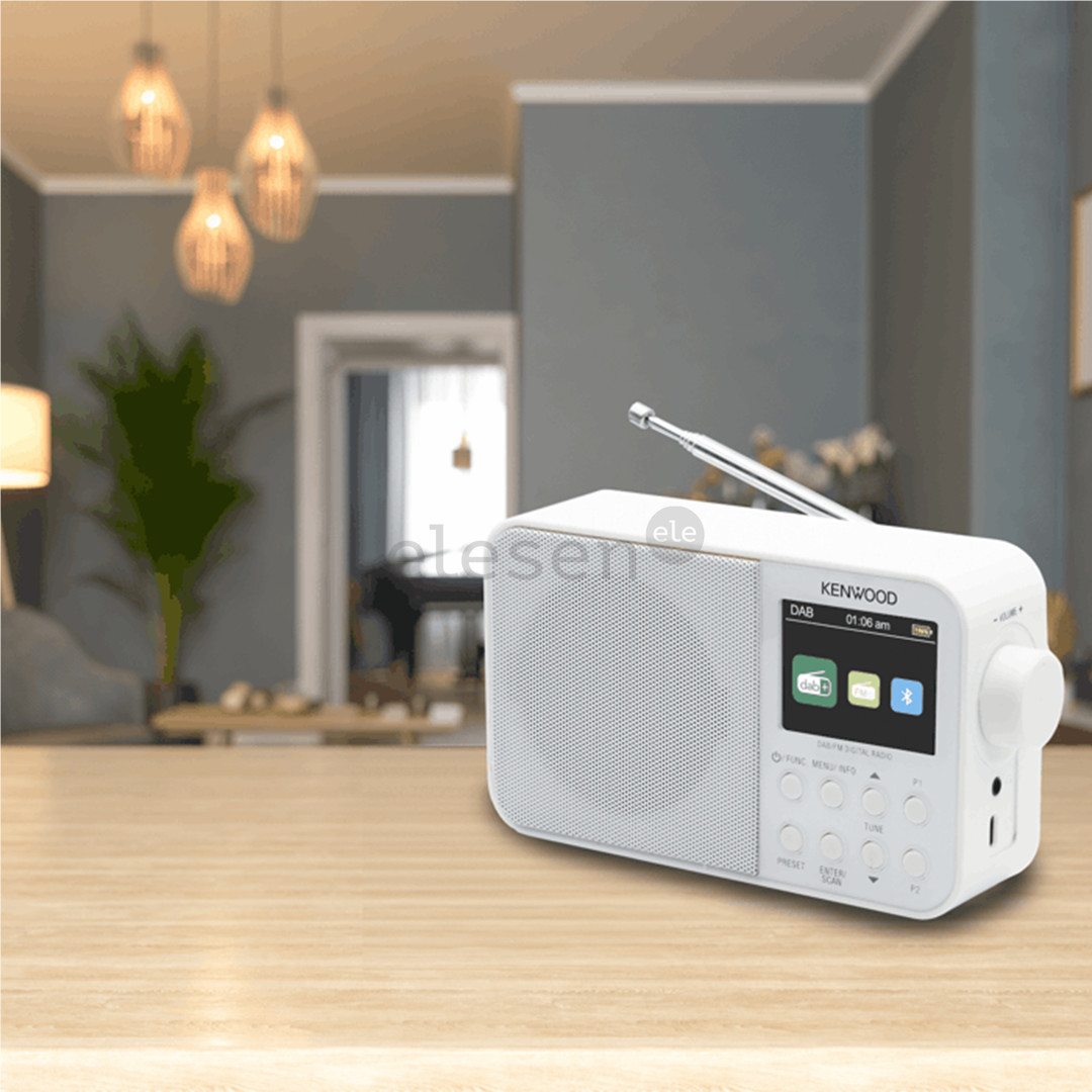 Kenwood Portable DAB+ Radio CR-M30DAB, baltas - Radijas