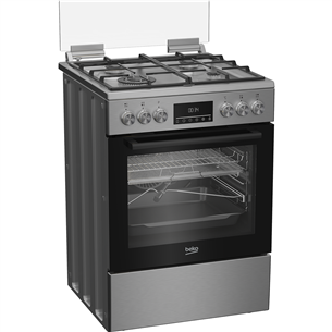 Beko, 72 L, plotis 60 cm, nerūdijančio plieno - Viryklė