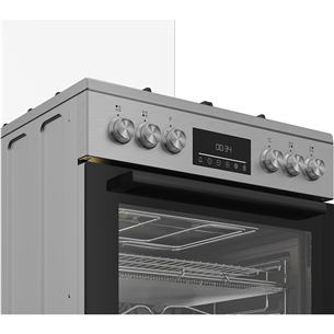 Beko, 72 L, plotis 60 cm, nerūdijančio plieno - Viryklė