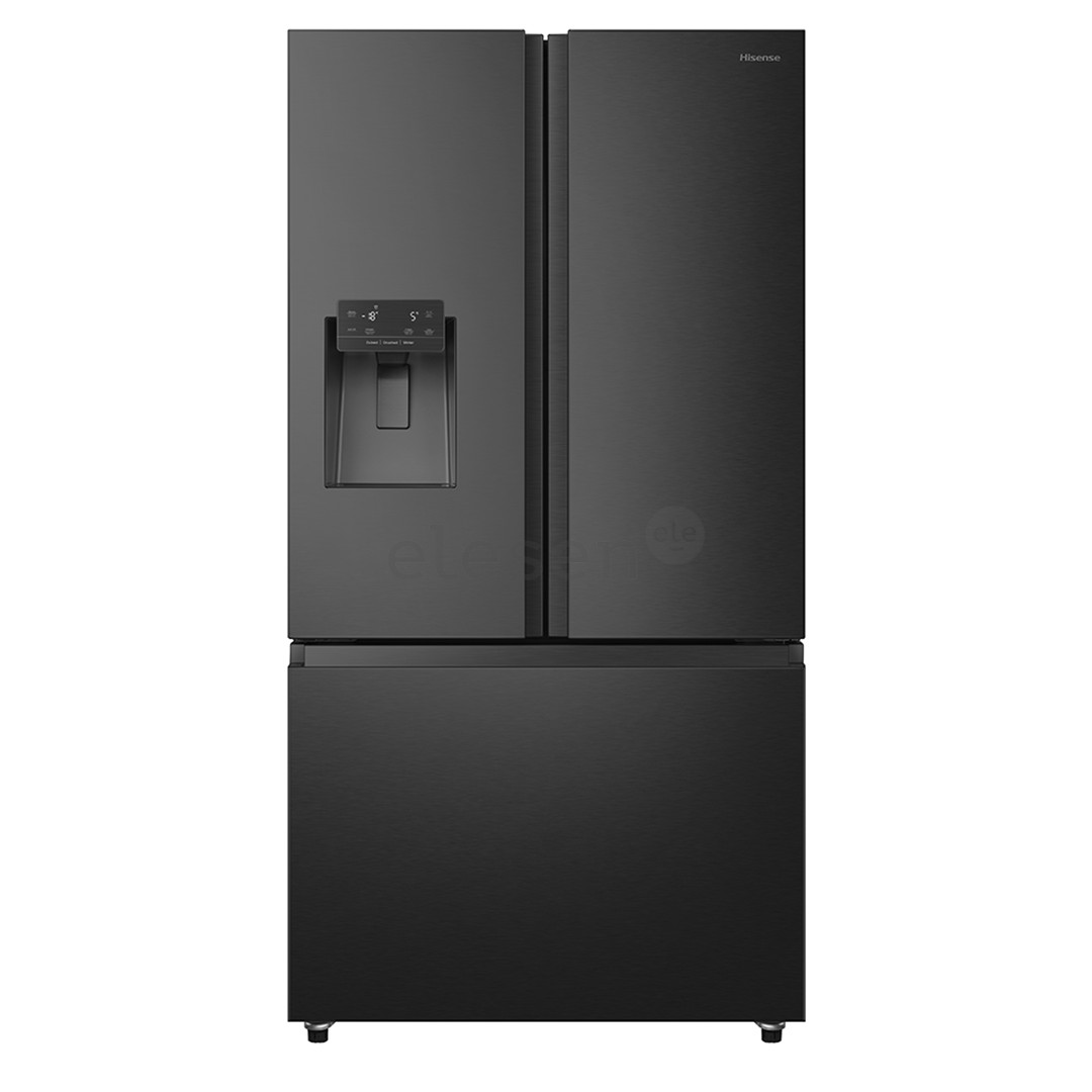 Hisense, NoFrost, 612 L, aukštis 179 cm, juodas - SBS Šaldytuvas