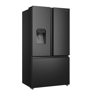 Hisense, NoFrost, 612 L, aukštis 179 cm, juodas - SBS Šaldytuvas