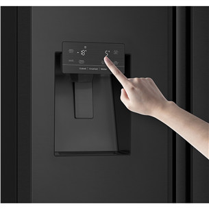 Hisense, NoFrost, 612 L, aukštis 179 cm, juodas - SBS Šaldytuvas