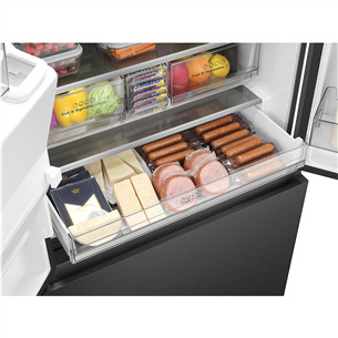 Hisense, NoFrost, 612 L, aukštis 179 cm, juodas - SBS Šaldytuvas