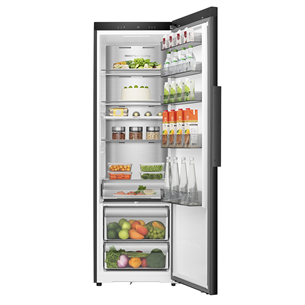 Hisense, 372 L, aukštis 186 cm, juodas - Šaldytuvas