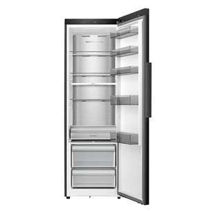 Hisense, 372 L, aukštis 186 cm, juodas - Šaldytuvas