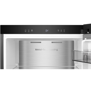 Hisense, 372 L, aukštis 186 cm, juodas - Šaldytuvas