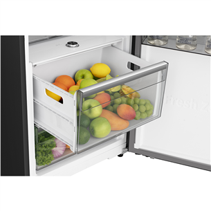 Hisense, 372 L, aukštis 186 cm, juodas - Šaldytuvas