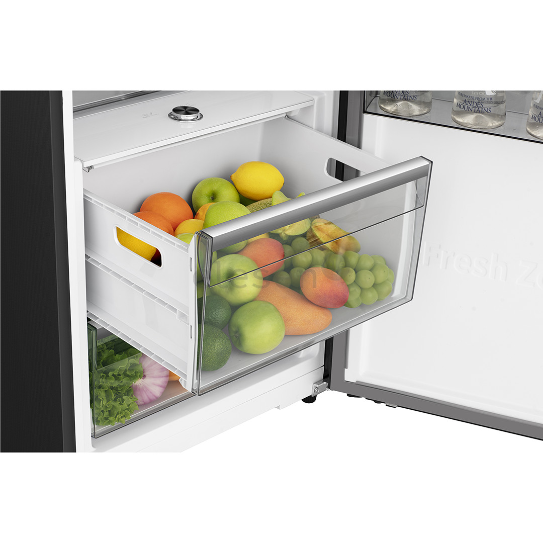 Hisense, 372 L, aukštis 186 cm, juodas - Šaldytuvas