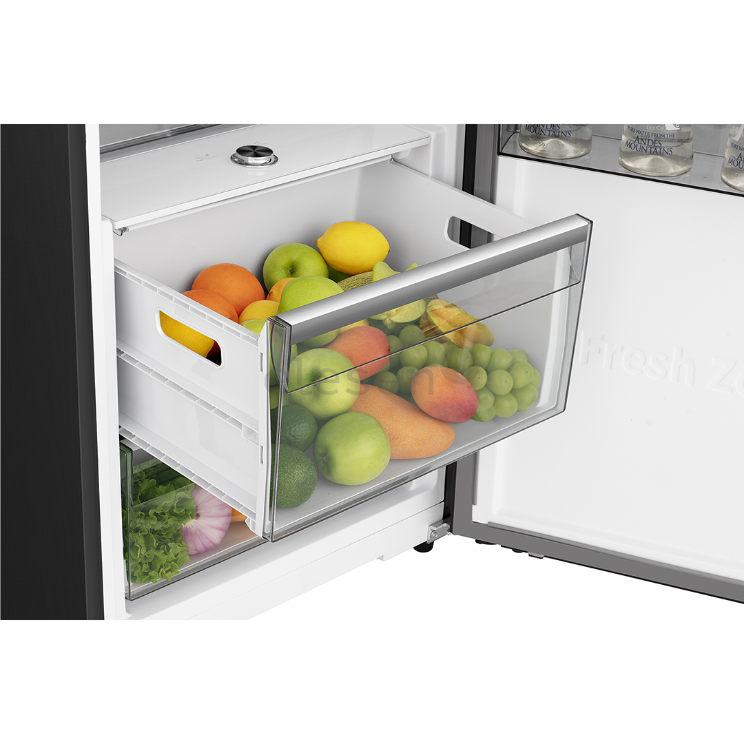 Hisense, 372 L, aukštis 186 cm, juodas - Šaldytuvas