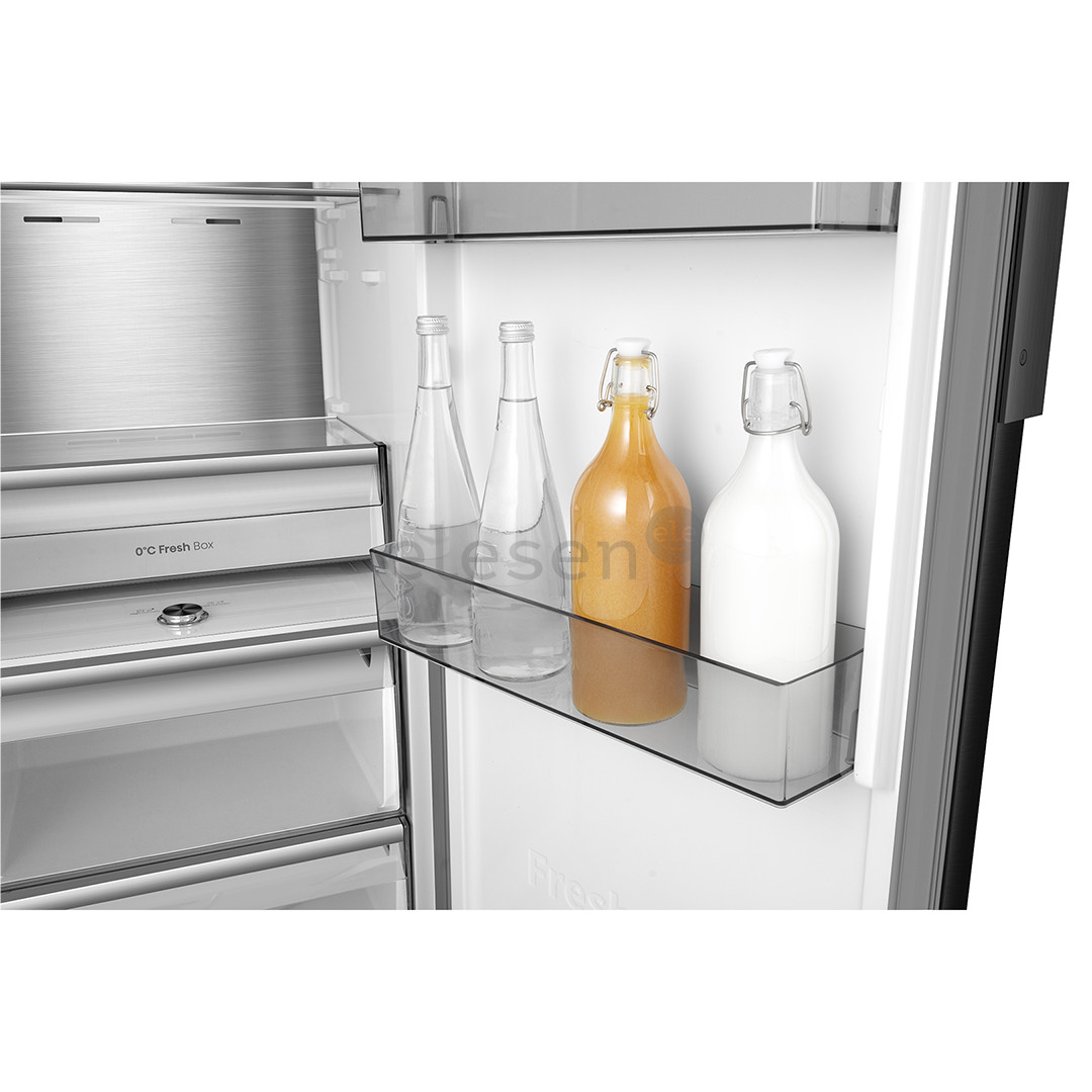 Hisense, 372 L, aukštis 186 cm, juodas - Šaldytuvas