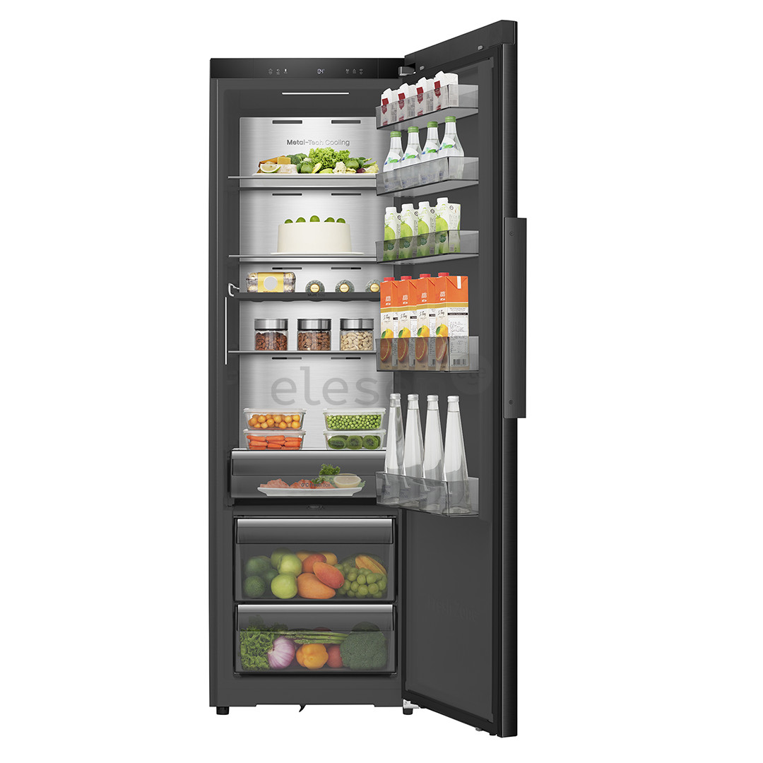 Hisense, 372 L, aukštis 186 cm, juodas - Šaldytuvas