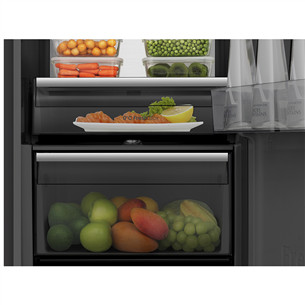 Hisense, 372 L, aukštis 186 cm, juodas - Šaldytuvas