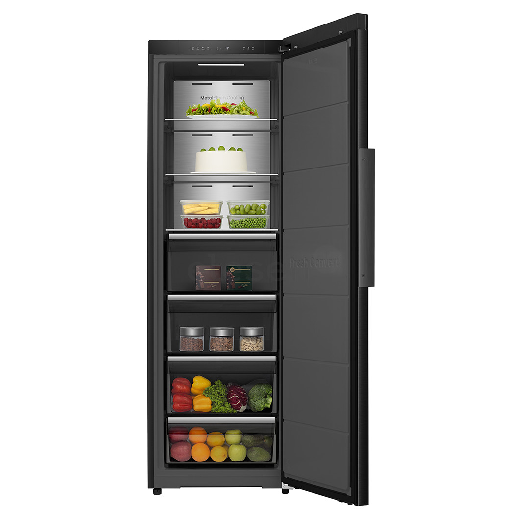 Hisense, NoFrost, 312 L, height 186 cm, black - Freezer