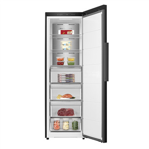 Hisense, NoFrost, 312 L, aukštis 186 cm, juodas - Šaldiklis