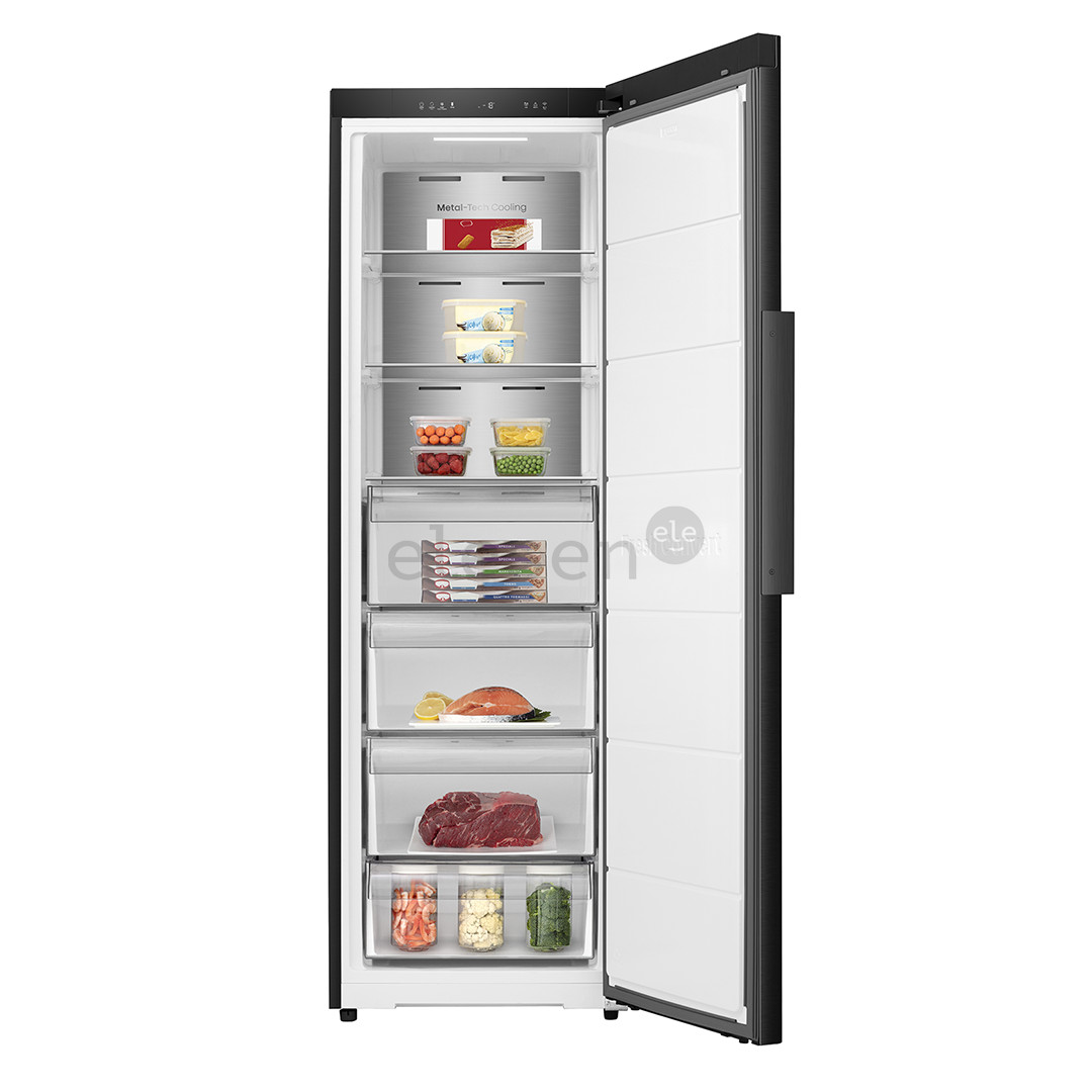 Hisense, NoFrost, 312 L, aukštis 186 cm, juodas - Šaldiklis