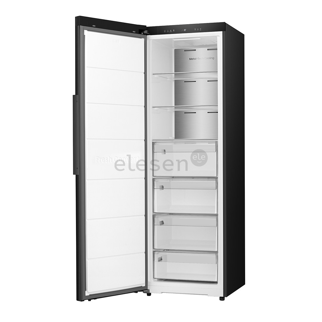 Hisense, NoFrost, 312 L, aukštis 186 cm, juodas - Šaldiklis