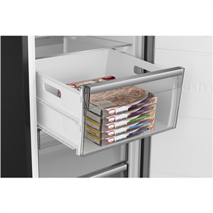 Hisense, NoFrost, 312 L, aukštis 186 cm, juodas - Šaldiklis