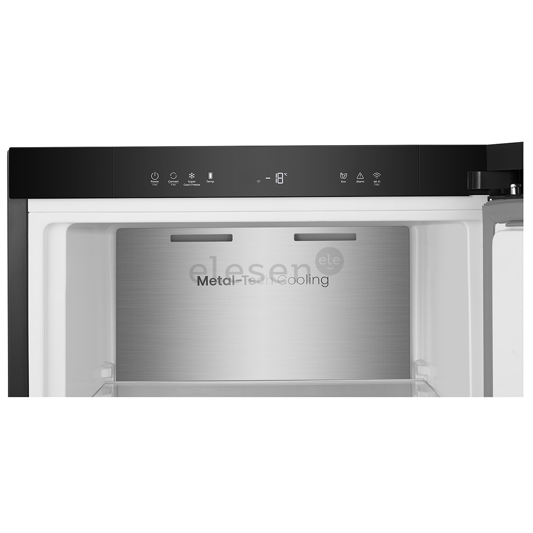 Hisense, NoFrost, 312 L, aukštis 186 cm, juodas - Šaldiklis