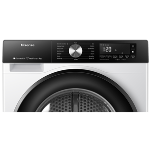 Hisense, 9 kg, gylis 64 cm - Džiovyklė