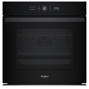 Whirlpool, 73 L, pirolizė, juoda - Įmontuojama orkaitė WOI4S8PM2SBA