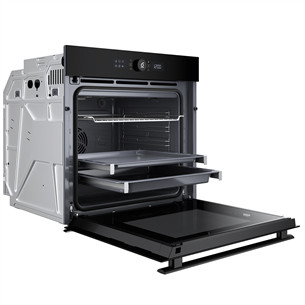 Whirlpool, 73 L, pirolizė, juoda - Įmontuojama orkaitė