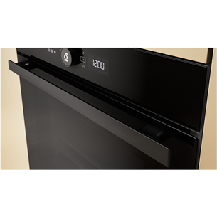 Whirlpool, 73 L, pirolizė, juoda - Įmontuojama orkaitė