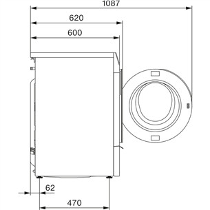 Miele WQ 1000 WPS Nova Edition, 9 kg, depth 60 cm, 1600 rpm - Front load washing machine