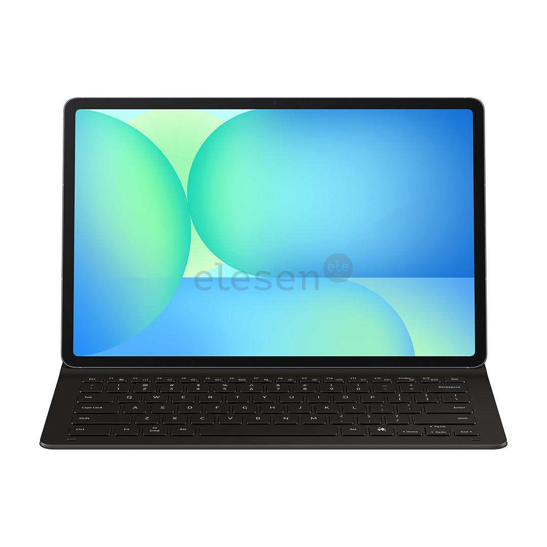 Samsung Book Cover Keyboard Slim, Galaxy Tab S10 FE+, juoda - Klaviatūra-dėklas