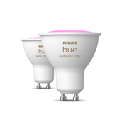 Philips Hue Smart Spotlight, white and color, GU10, 2 vnt - Išmaniosios lemputės