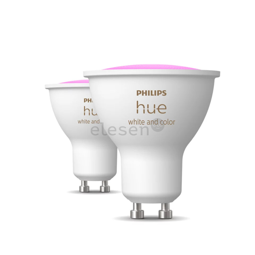Philips Hue Smart Spotlight, white and color, GU10, 2 pc - Smart light