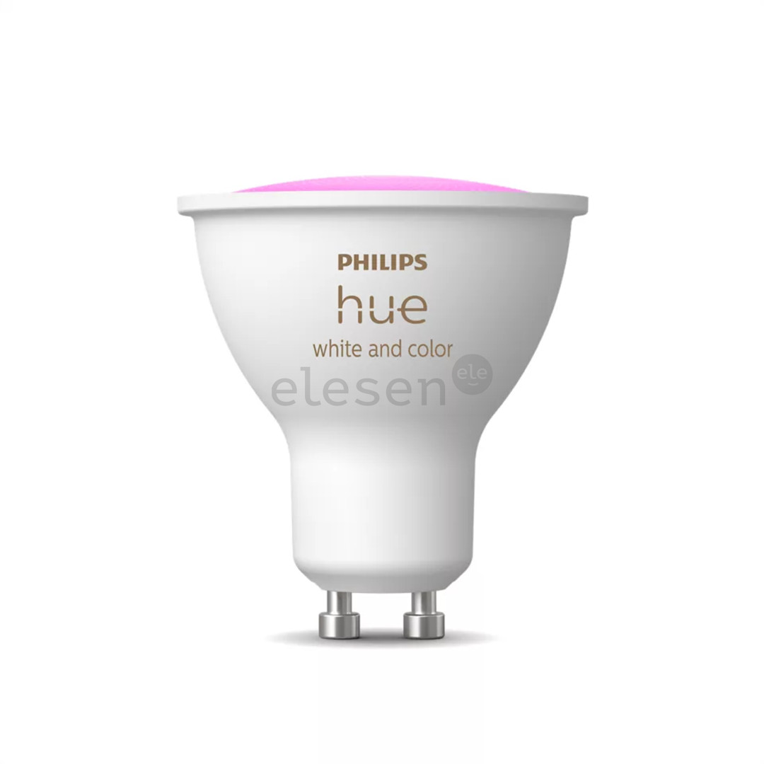 Philips Hue Smart Spotlight, white and color, GU10, 3 vnt - Išmaniosios lemputės