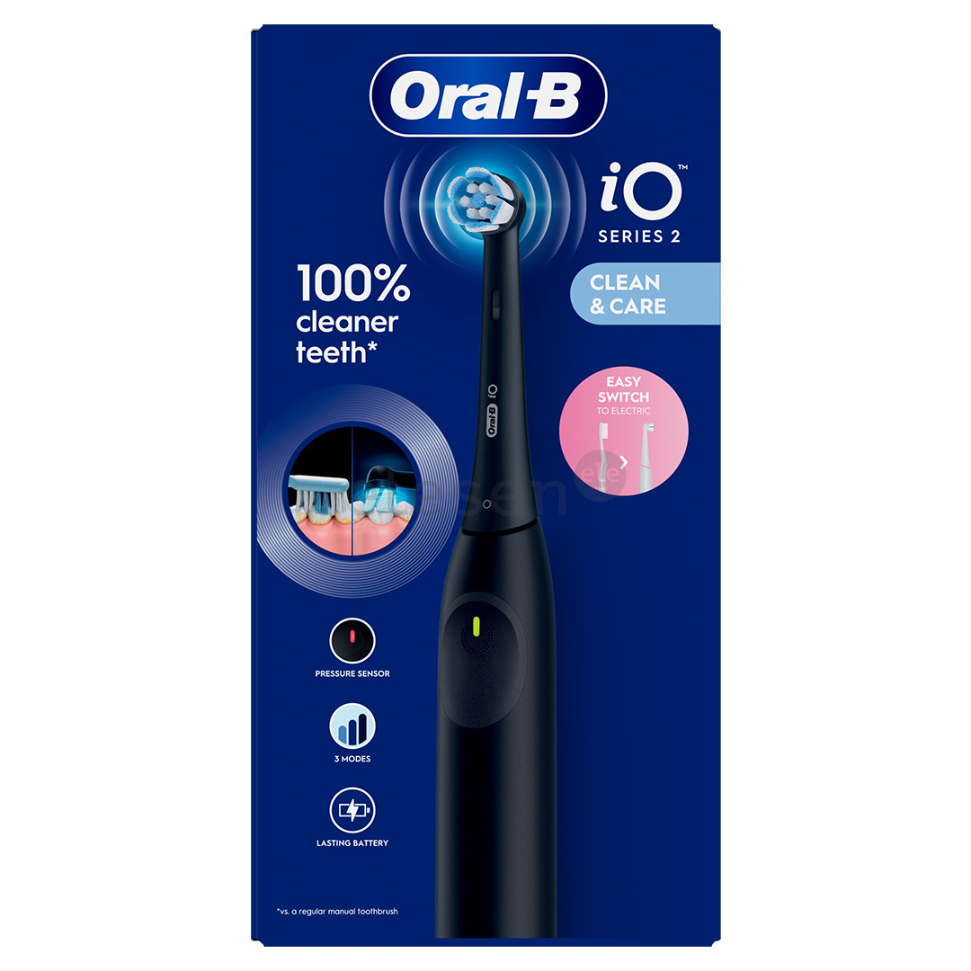 Braun Oral-B iO2, черный - Электрическая зубная щетка