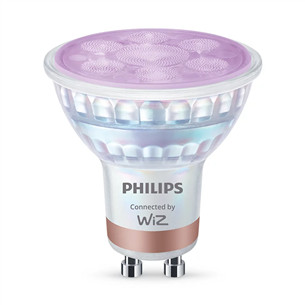 Philips Wiz Smart LED Spot Full Color, GU10, 3 pc, white - LED light 929003772336