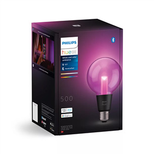 Philips Hue G95 Globe, E27, juoda - Išmanioji lemputė