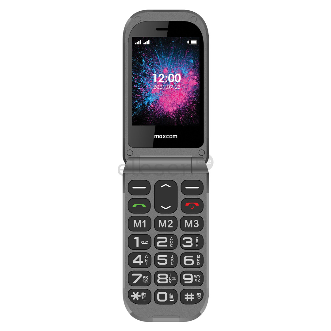 Maxcom Comfort MM827 4G, juodas - Mobilus telefonas