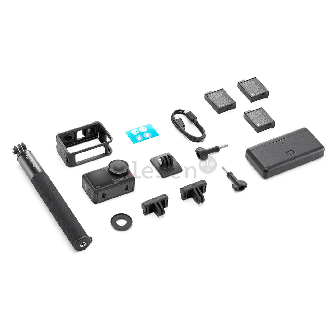 Dji Osmo Action 4 Adventure Combo, juodas - Veiksmo kameros rinkinys