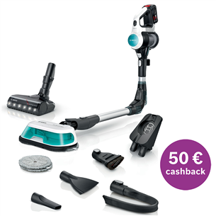 Belaidis dulkių siurblys Bosch Unlimited 7 ProHygienic Aqua, 2in1, juoda/balta Prekė – BCS71HYG4 BCS71HYG4
