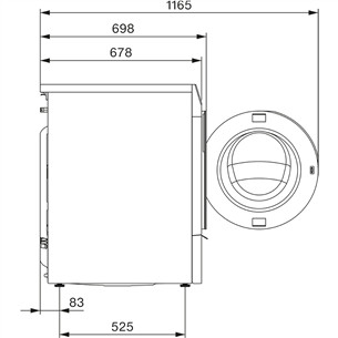 Miele WQ 1000 WPS Nova Edition, 9 kg, gylis 60 cm, 1400 rpm - Skalbimo mašina
