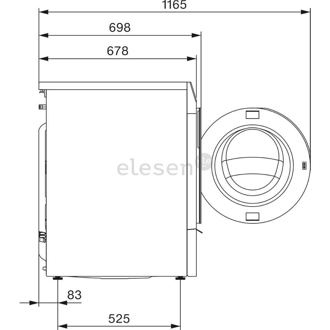 Miele WQ 1000 WPS Nova Edition, 9 kg, gylis 60 cm, 1400 rpm - Skalbimo mašina