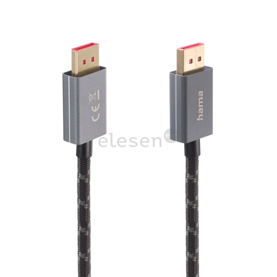 Hama DisplayPort, 8K, 2 m, gray - Cable