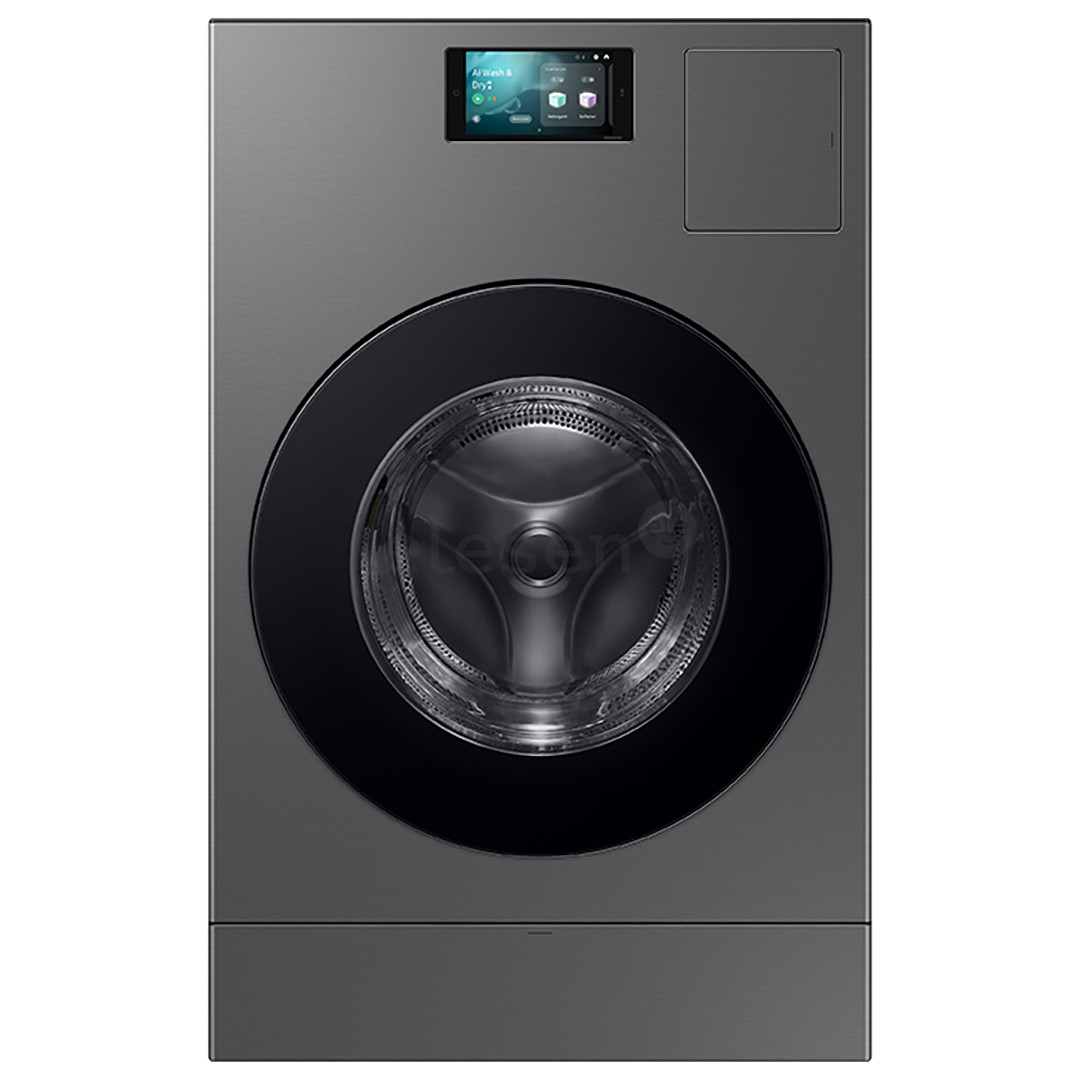Samsung Bespoke AI Laundry Combo, 18 kg / 11 kg, gylis 87,5 cm, 1000 aps./min., pilka - Skalbimo mašina - džiovyklė